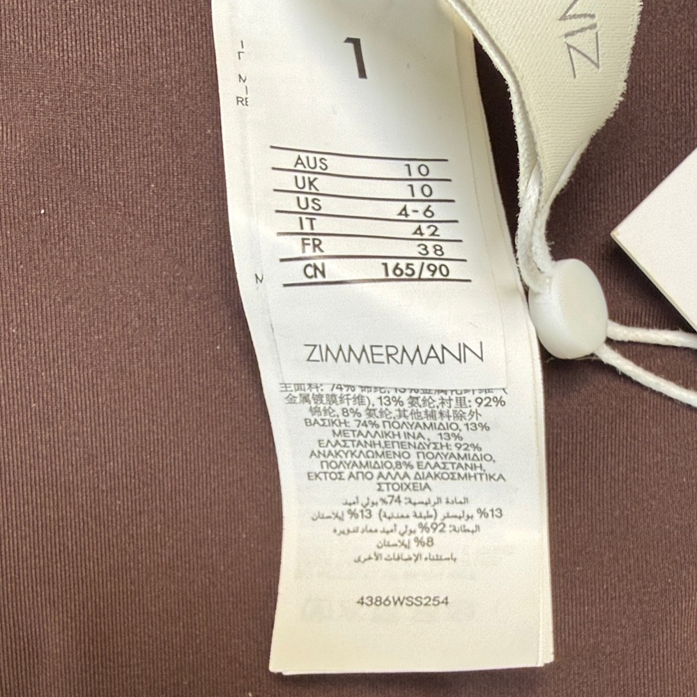 Zimmerman NWT-Side Triangle Bikini Set - Women Swim - Picture 8 of 13
